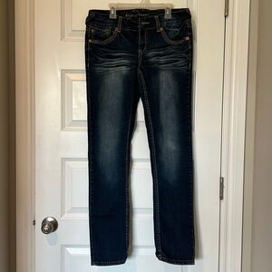 Ariya Jeans | Slim fit | Dark Blue Straight Leg Jeans